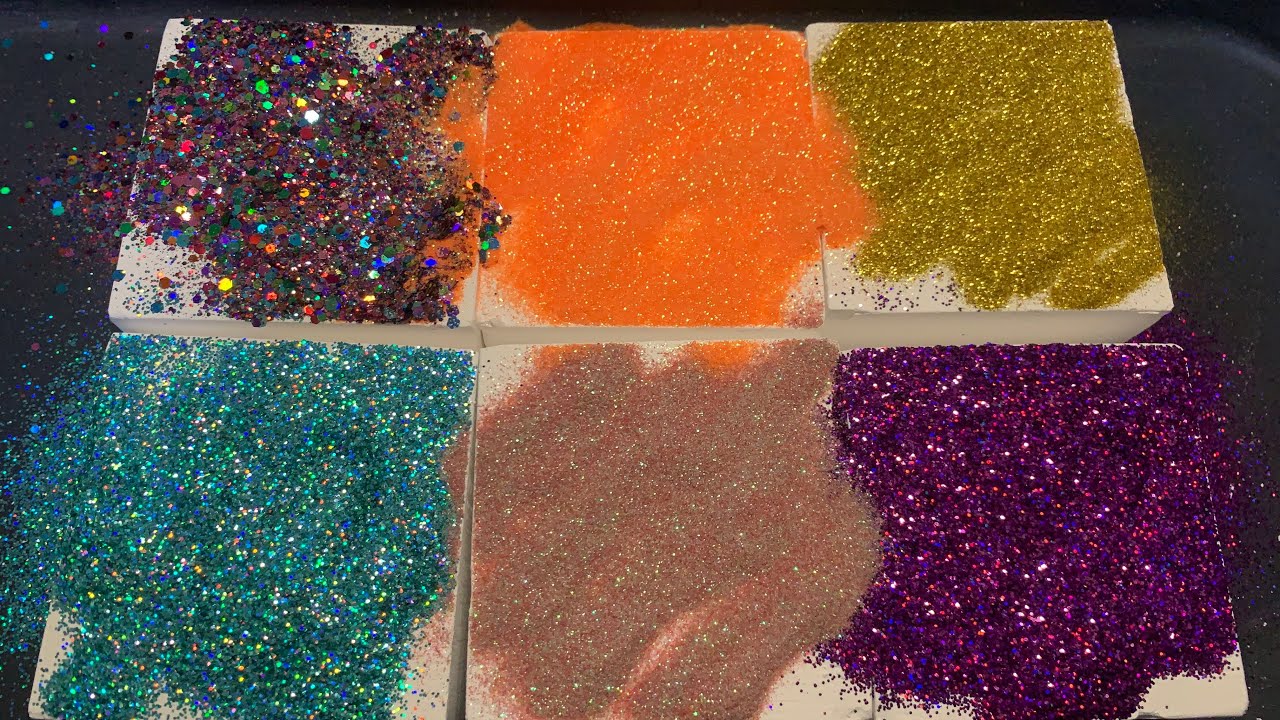 ASMR | Plain Jane Gym Chalk Topped with glitter🧡🩵💜✨✨