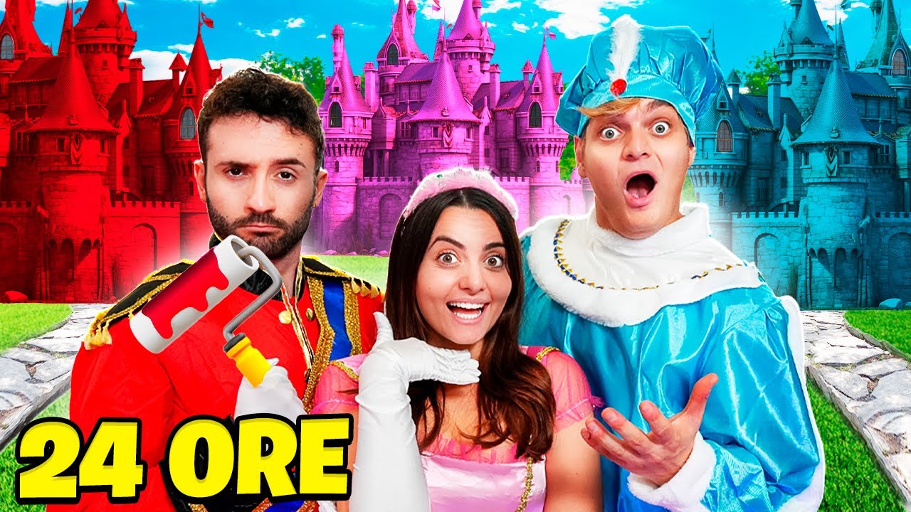 SOPRAVVIVIAMO NEL CASTELLO NEL TUO COLORE PER 24 ORE CON I NOSTRI AMICI! 👑