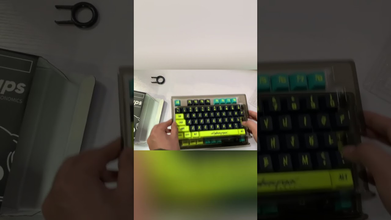 130 Keys Cyberpunk Theme PBT Keycaps #digitaltechnology #unboxdocongnghe