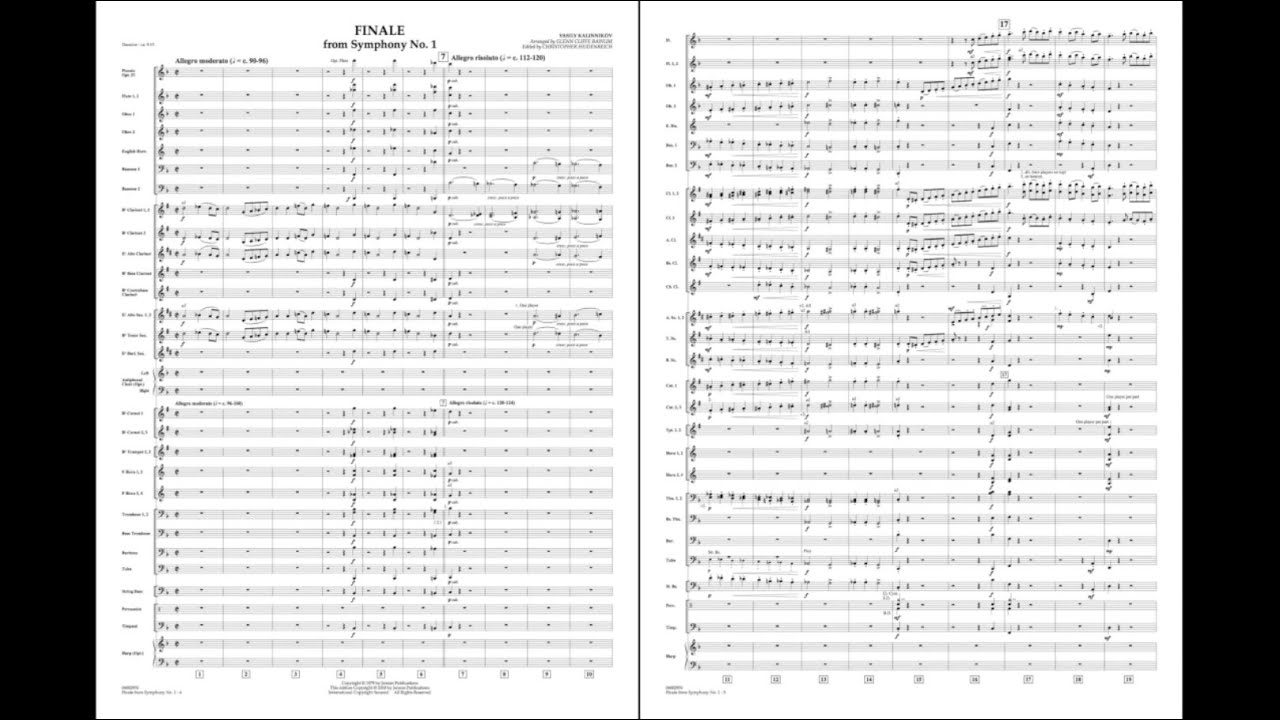 Finale from Symphony No. 1 by Kalinnikov/arr. Bainum/ed. Heidenreich