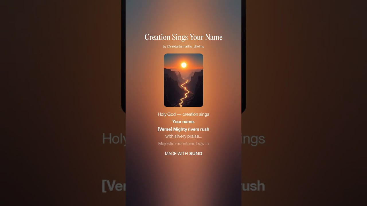 Creation Sings Your Name   DLWLMS Techno v2