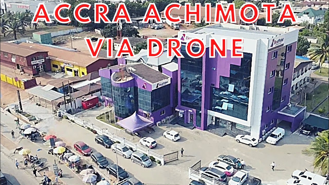 Accra Achimota Via Drone #Accra #Achimota #beautiful #Ghana #Towns #communities