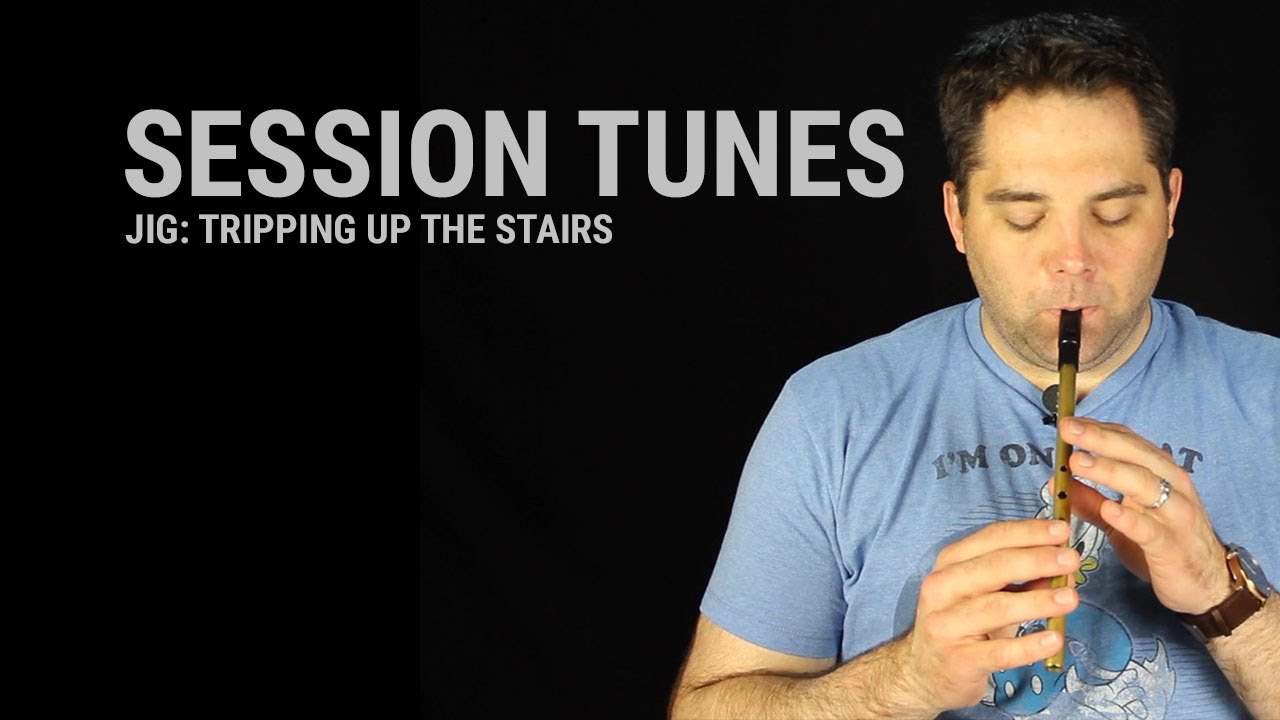 Tin Whistle Lesson - Tripping up the Stairs (Jig)