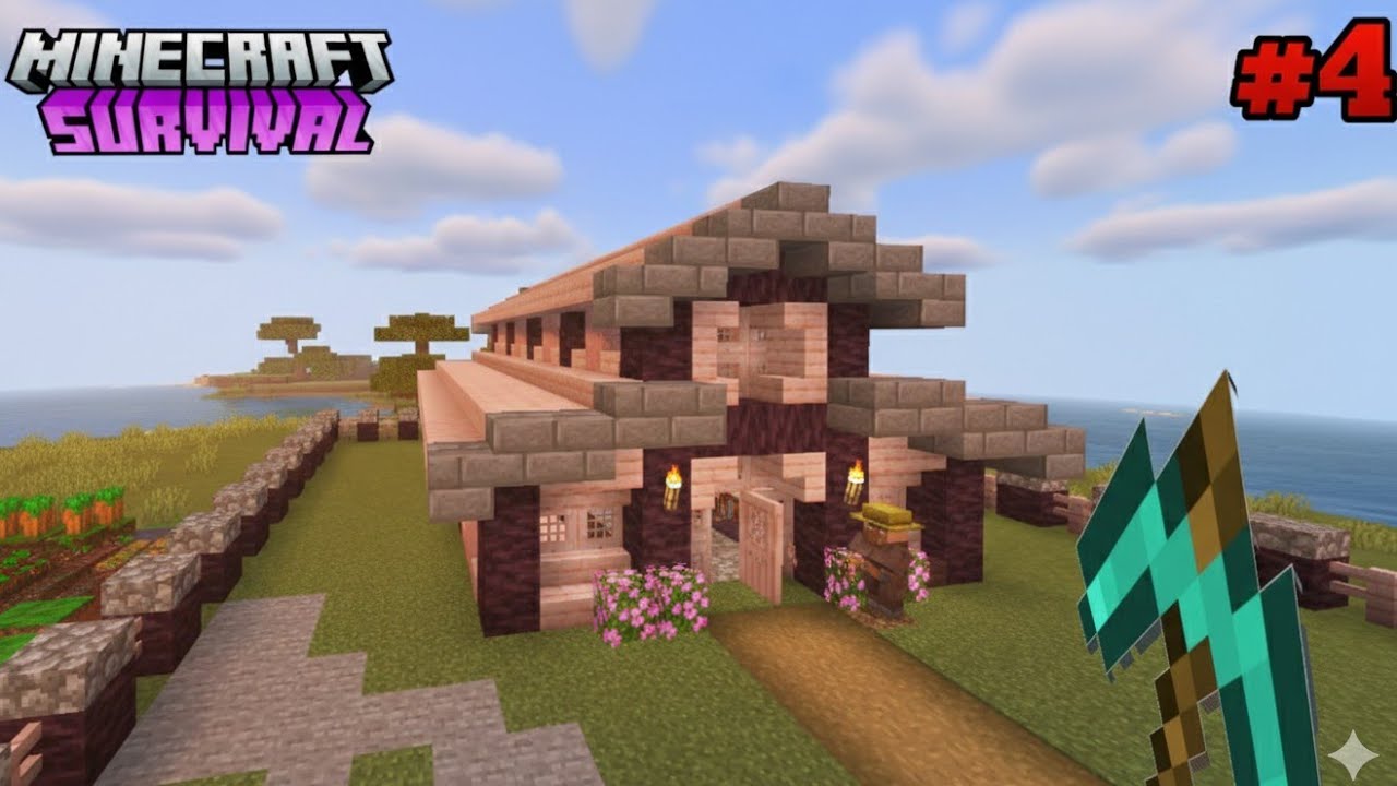 I Built a SAFE HOUSE For Villagers in Minecraft Survival🏠!
