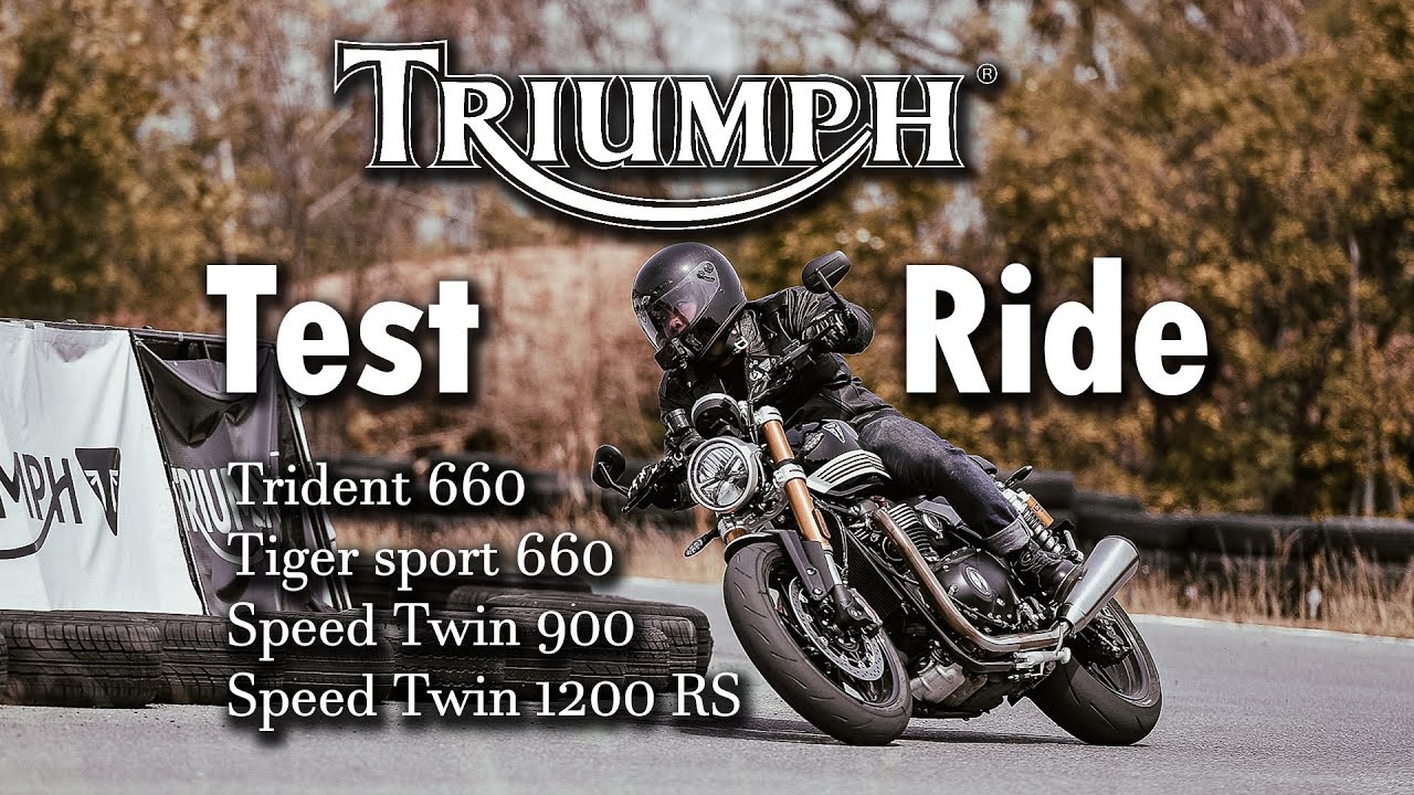 มา Test ride Triumph 4 รุ่นใหม่ Speed twin 900 1200 RS และ Trident tiger sport 660