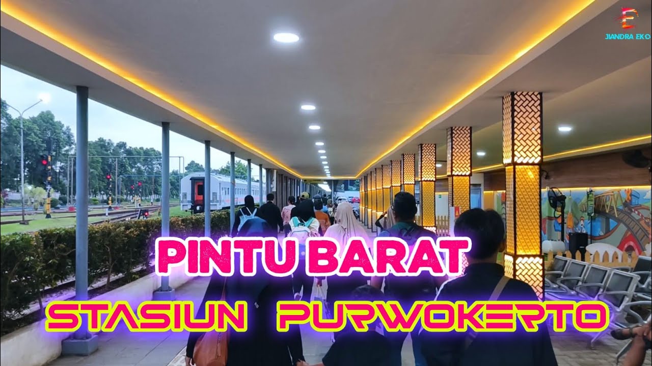 Pintu barat stasiun Purwokerto ||Alternatif ke halte trans banyumas @Jiandra eko