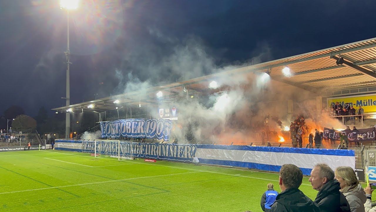 Pyroshow 120 Jahre SV Babelsberg 03 - vs. Viktoria Berlin, 06.10.23