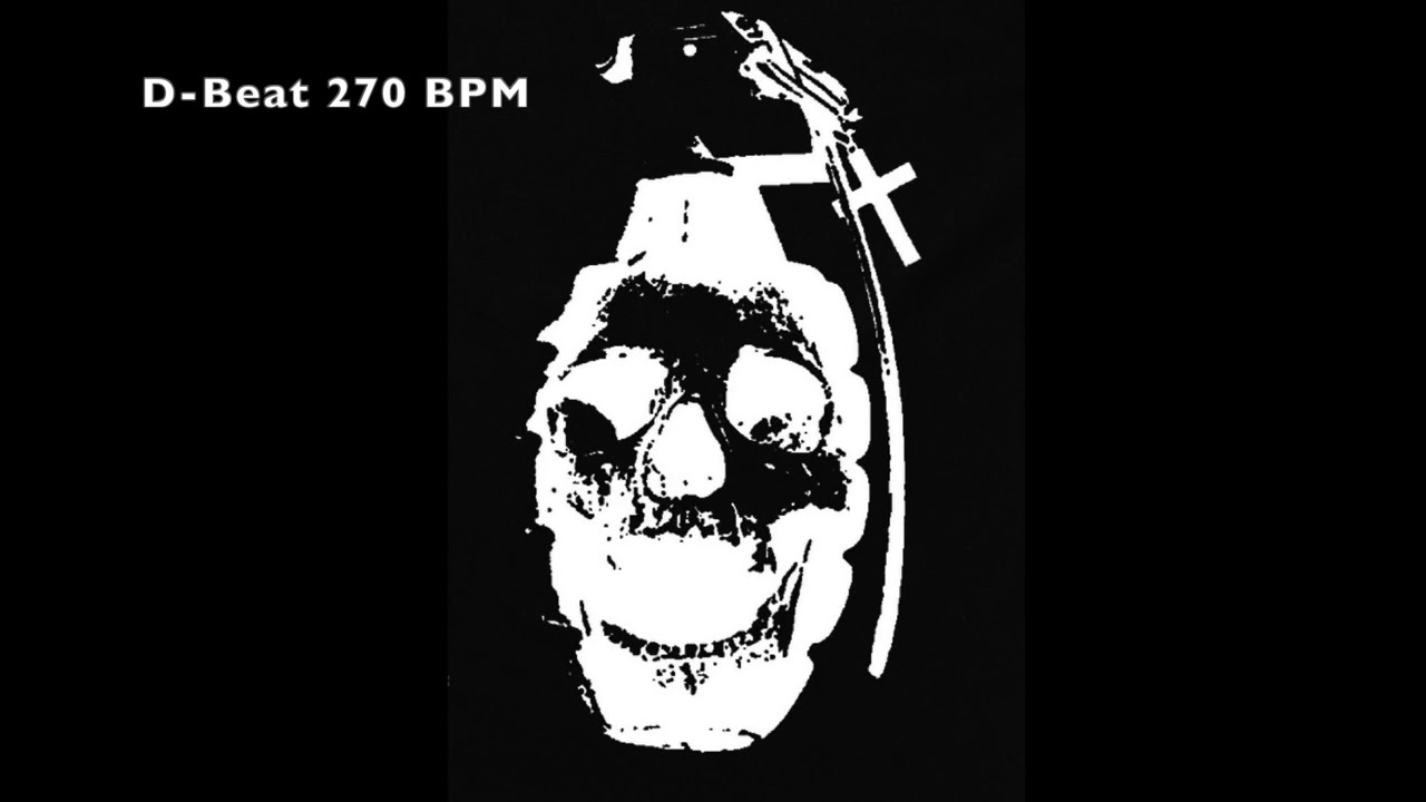 Hardcore Punk/D-beat Style Drum Track 270Bpm