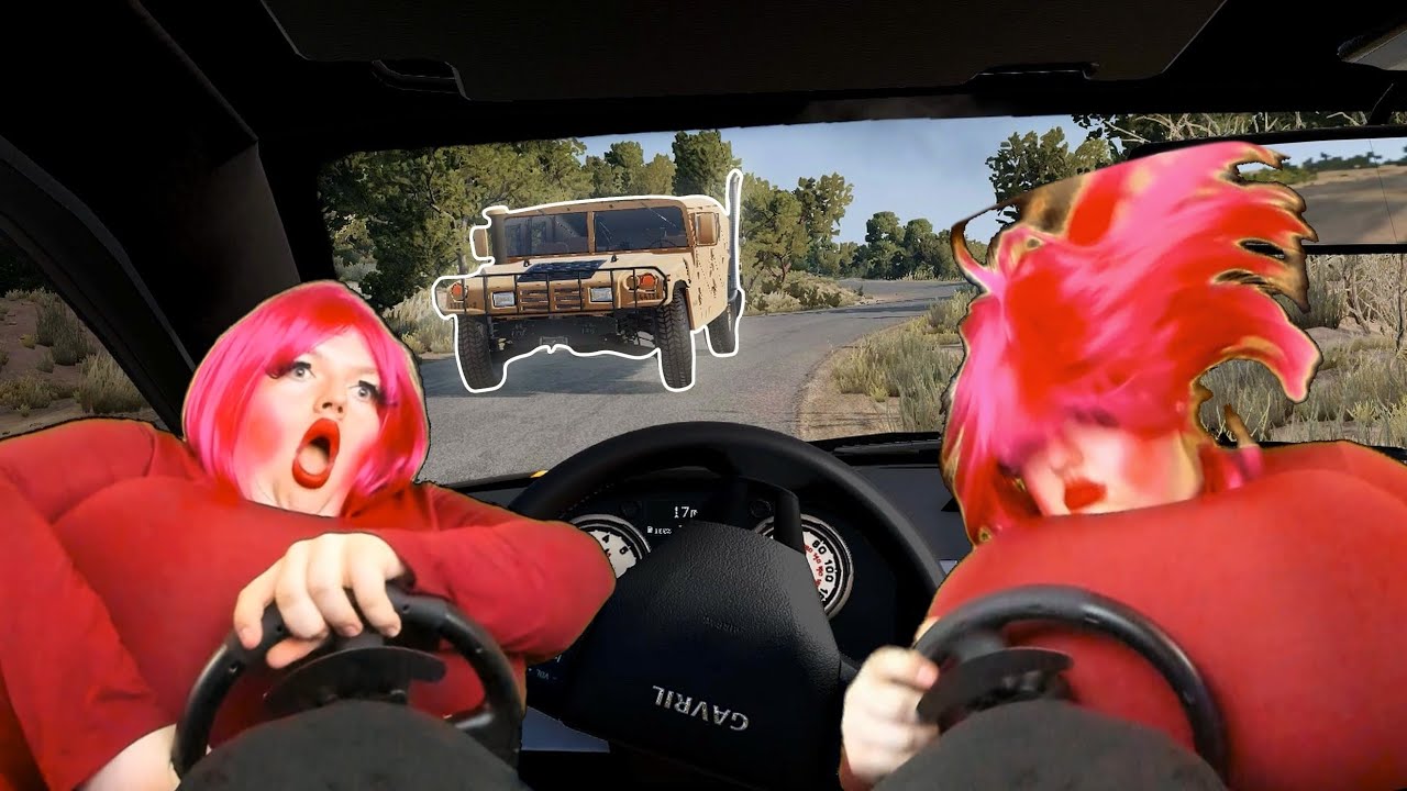 Karen Gets Hunted Down by the Military in BeamNG...