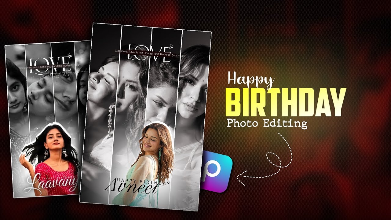 Birthday Photo Editing In PicsArt || PicsArt Photo Edit Tutorial || Artistrajk