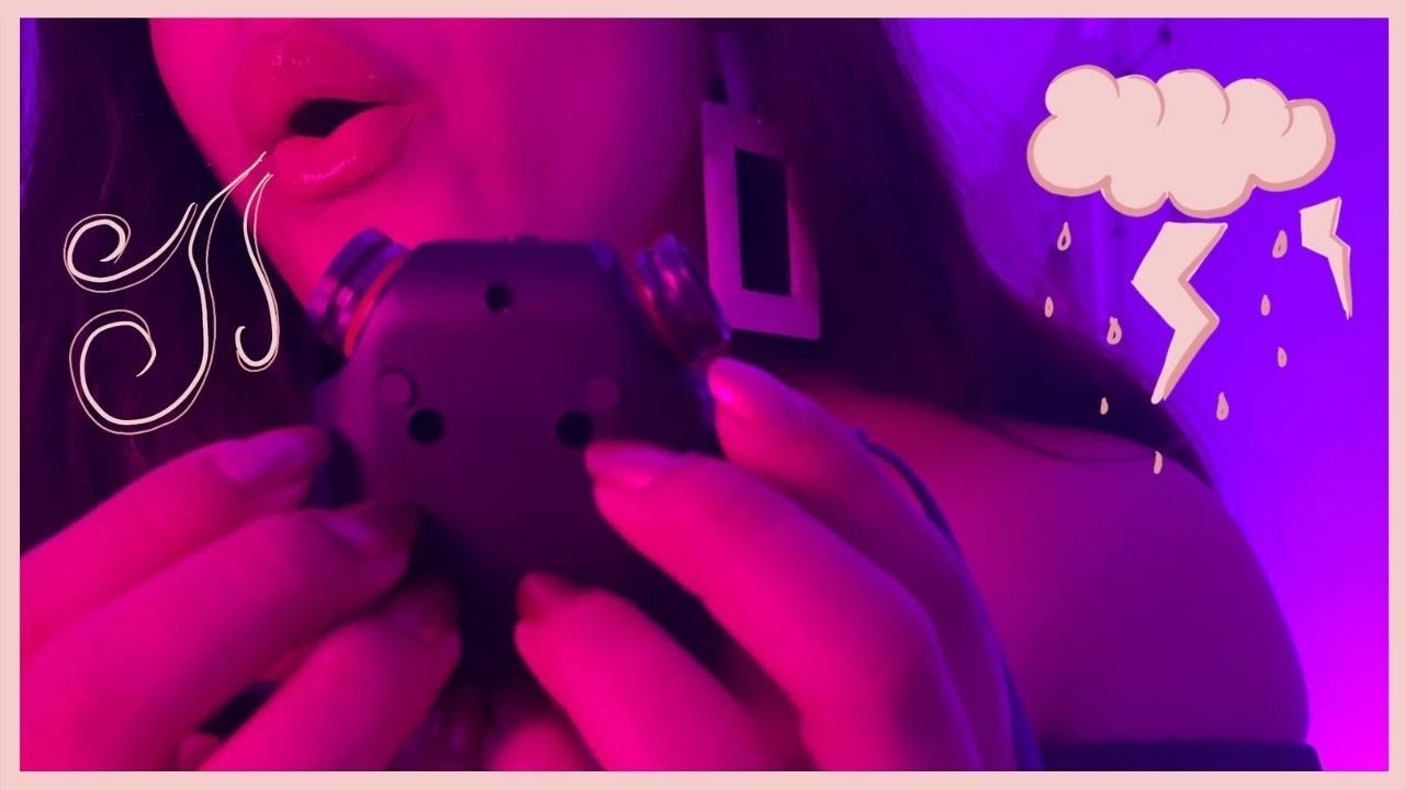 I Made a Thunderstorm With My Mouth ⛈ ASMR Mouth Sounds, Tascam Tapping & Mic Blowing [No Talking]