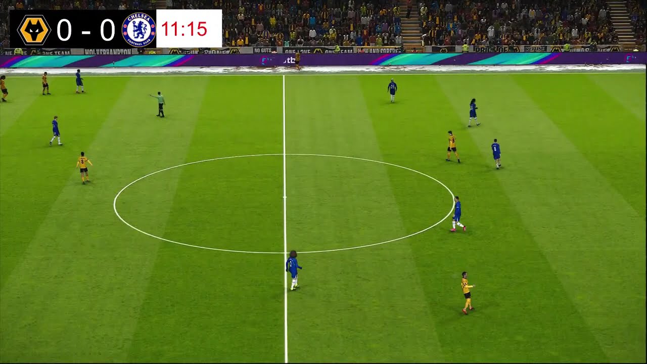 🔴LIVE : Wolves vs Chelsea | Premier League - Round 25 | Video Game Simulation