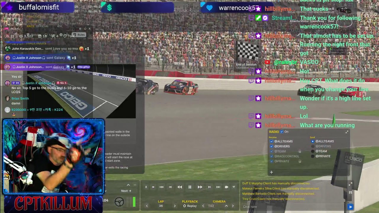 iRacing 5k oval irating  Wednesday WNIS OPEN?