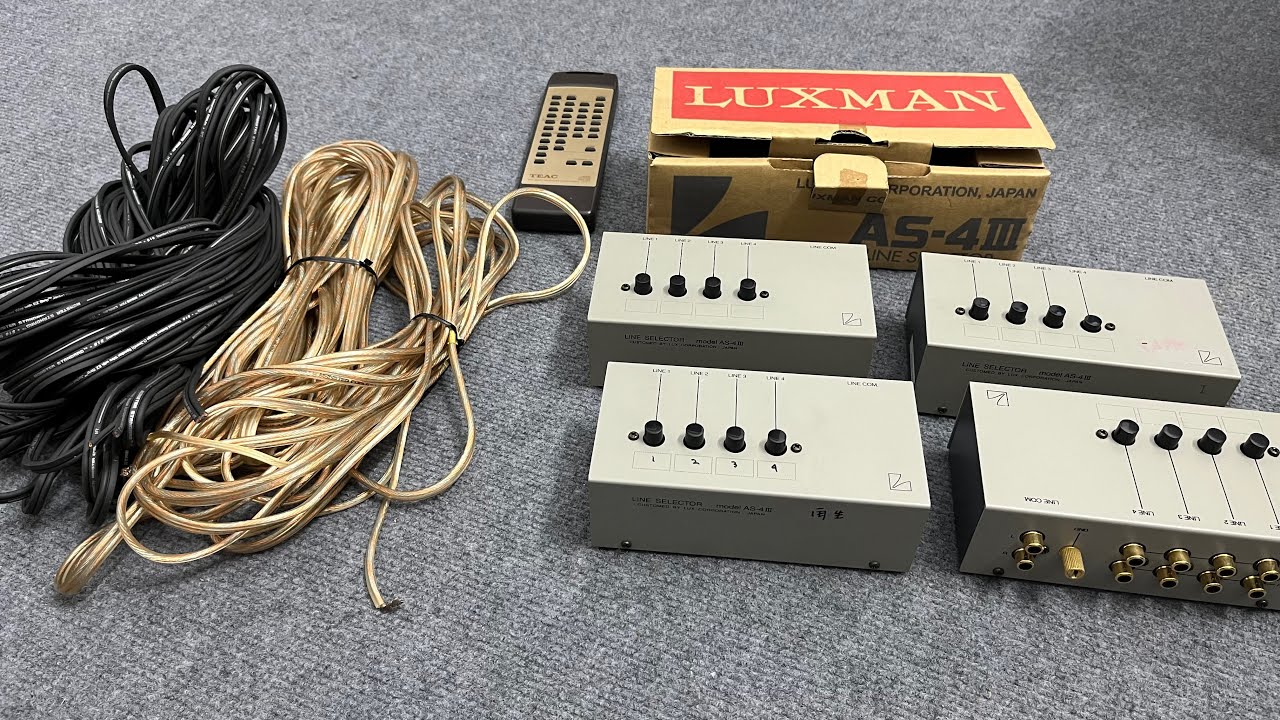 Hàng nhật về bộ chia âm thanh luxman AS-4III, dây loa monter Mỹ. Đt 038.232.8302