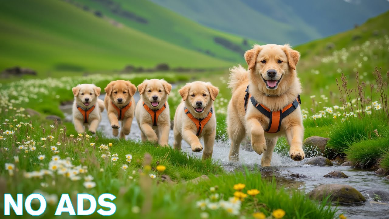 12 HOURS of Dog TV for Dogs to Watch 🐶 Calming Music & Dogs Running & Playing Happily