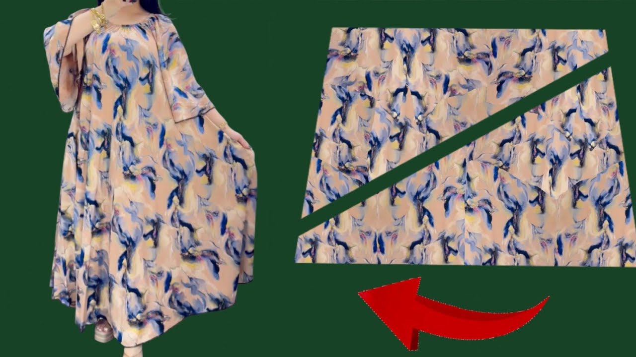 ⚘️Wow Stylish Butterfly Style Dress Cut and Sew ✂️New Idea Summer Trends Dresses ⚘️ ✅️Size Fit All