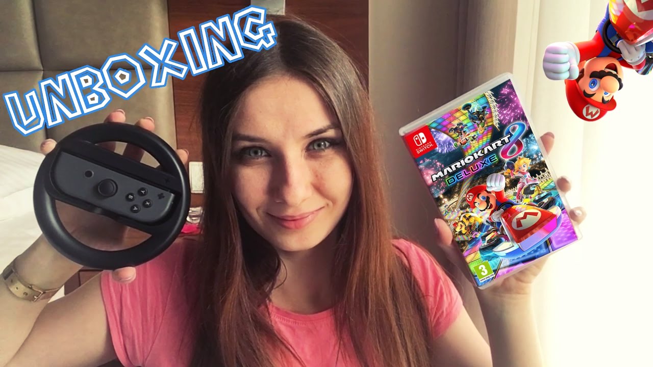 ✄ UNBOXING - Mario Kart 8 Deluxe | Joy-Con Wheel Pair