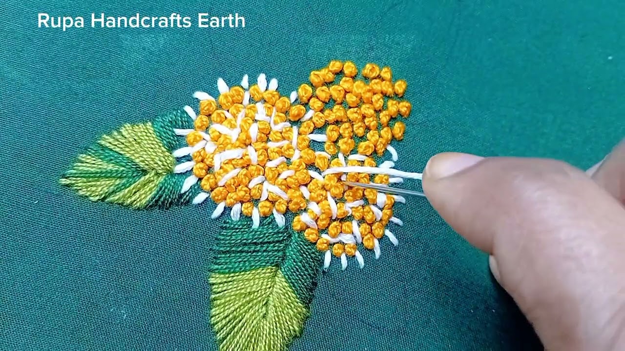 Very Demanding Elegant Embroidery /সহজ ভাবে কদম সেলাই 
