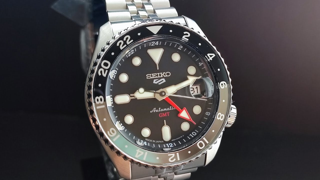Часы Seiko 5 Sports SSK001 5KX Black GMT Made in Japan