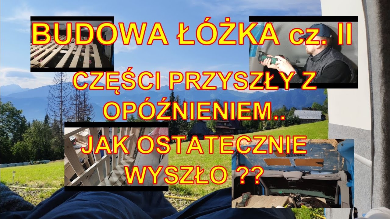 Łóżko w camperze cz.2