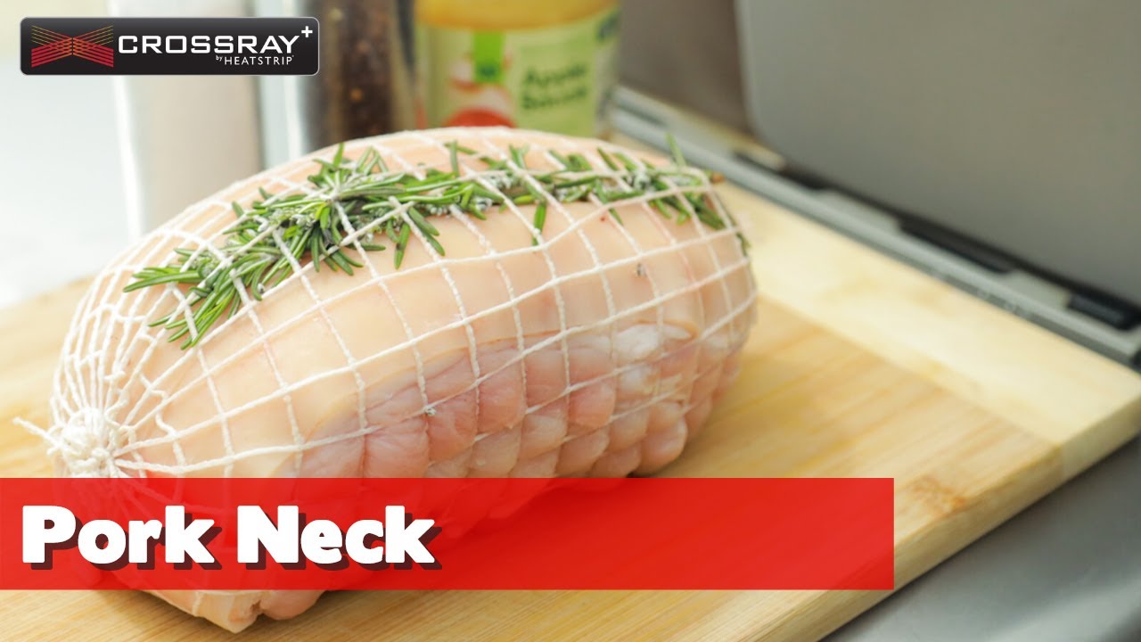 Cooking Pork Neck with Crackling on the CROSSRAY BBQ
