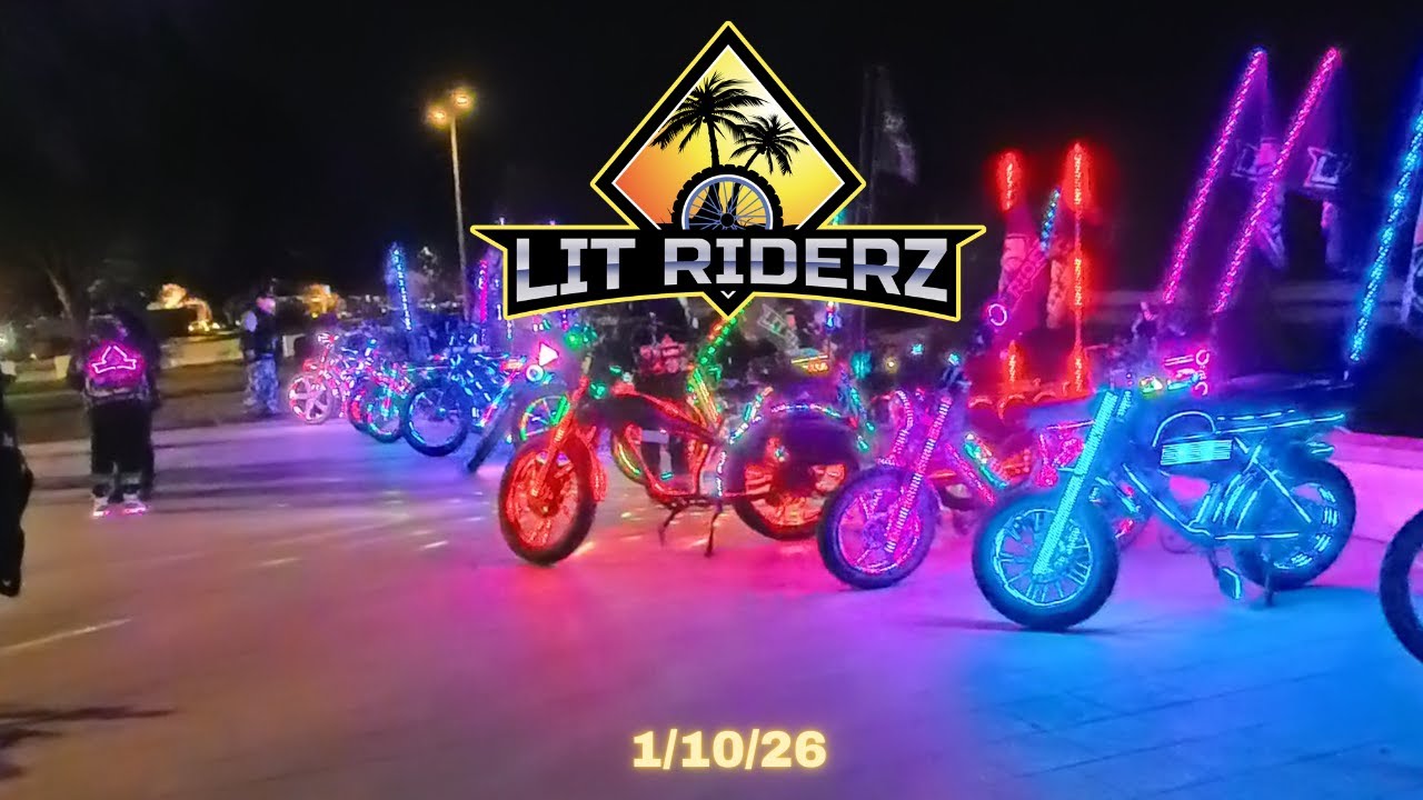 LED Bike Parade Takes Over the City