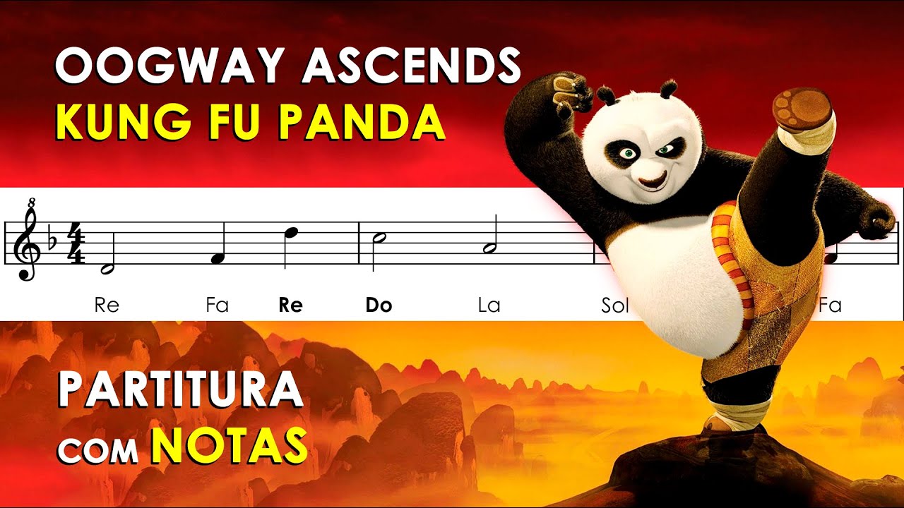 Kung Fu Panda - Oogway Ascends | Partitura com Notas para Flauta Doce, Violino