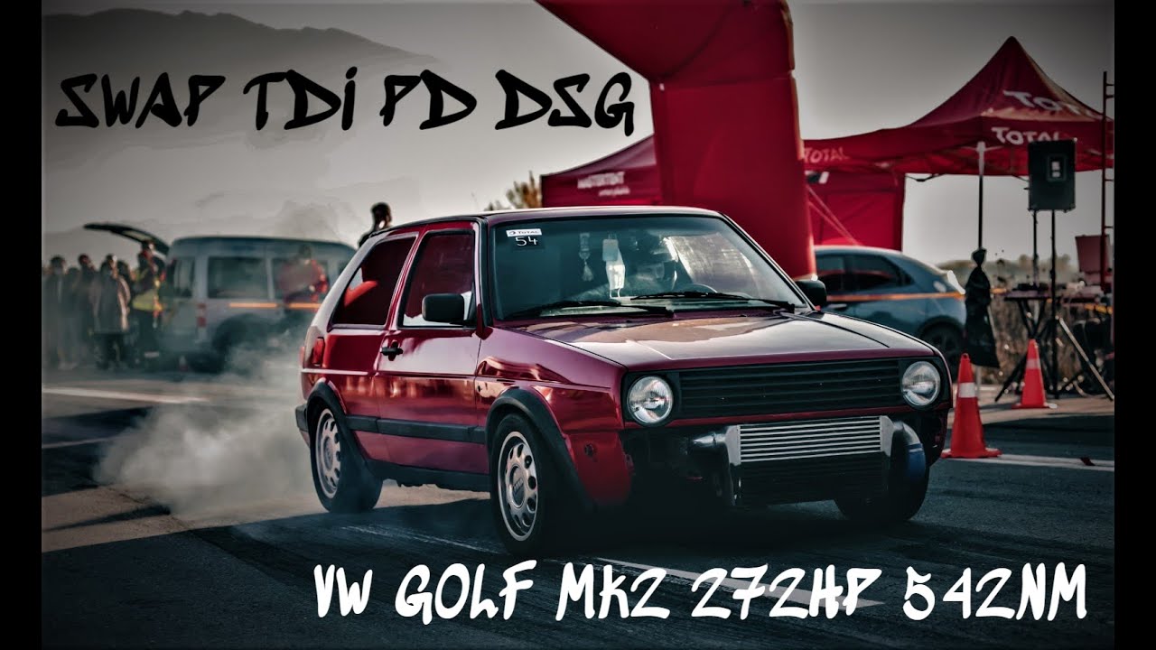 PROJECT VW GOLF MK2 1.6 GTD @ SWAP TDI PD DSG DQ250  272HP 542NM @ HYBRID TURBO..DSG POWER |VORY TDI