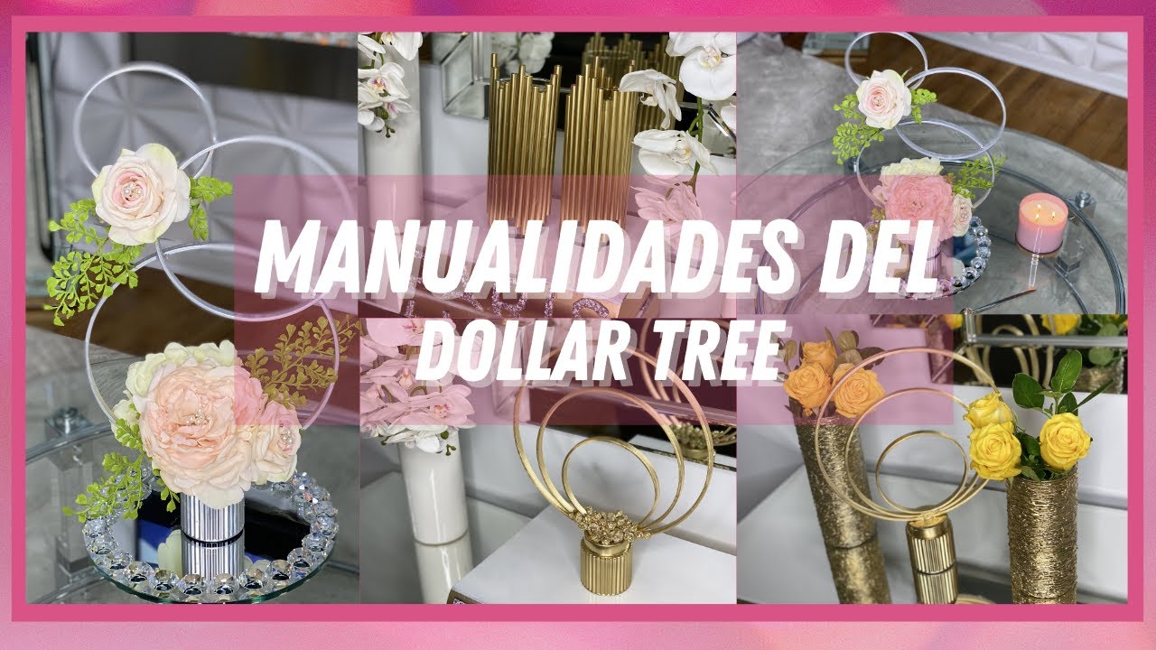 MANUALIDADES DEL DOLLAR TREE/DECORACIONES ECONOMICAS CON COSAS DEL DOLLAR TREE