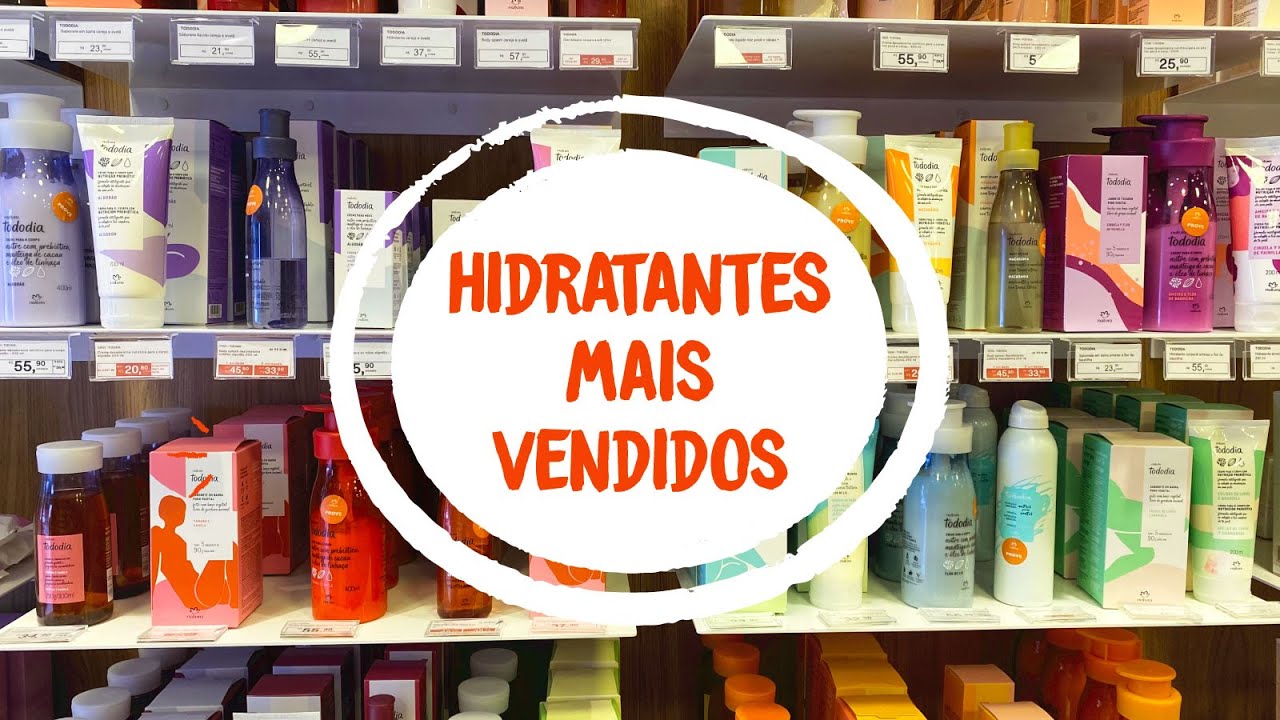Top 3 hidratantes linha Tododia