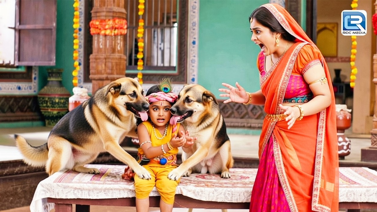 कुत्तो का रूप लेकर इंद्र देव आये कान्हा से मिल ने | Yashomati Maiyaa Ke Nandlala | Latest Epiosde