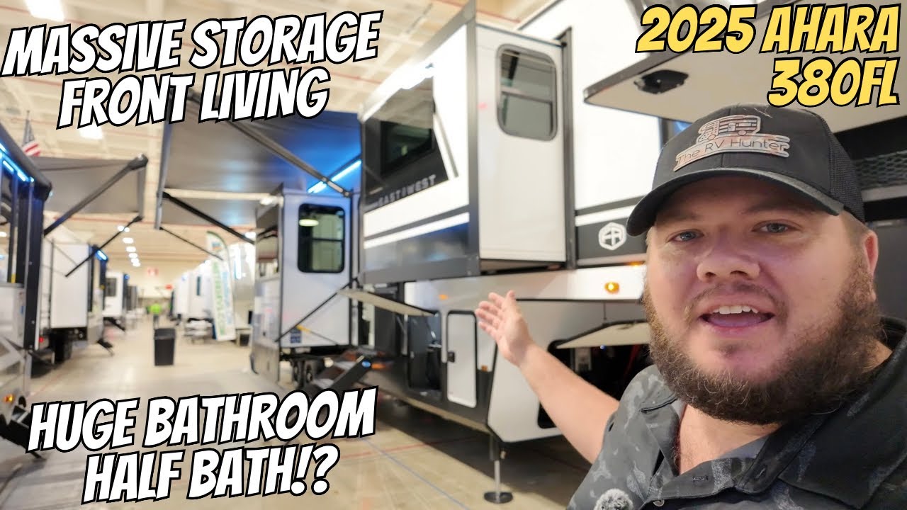 MASSIVE STORAGE & Half Bath! 2025 Ahara 380FL | Front Living 5th Wheel