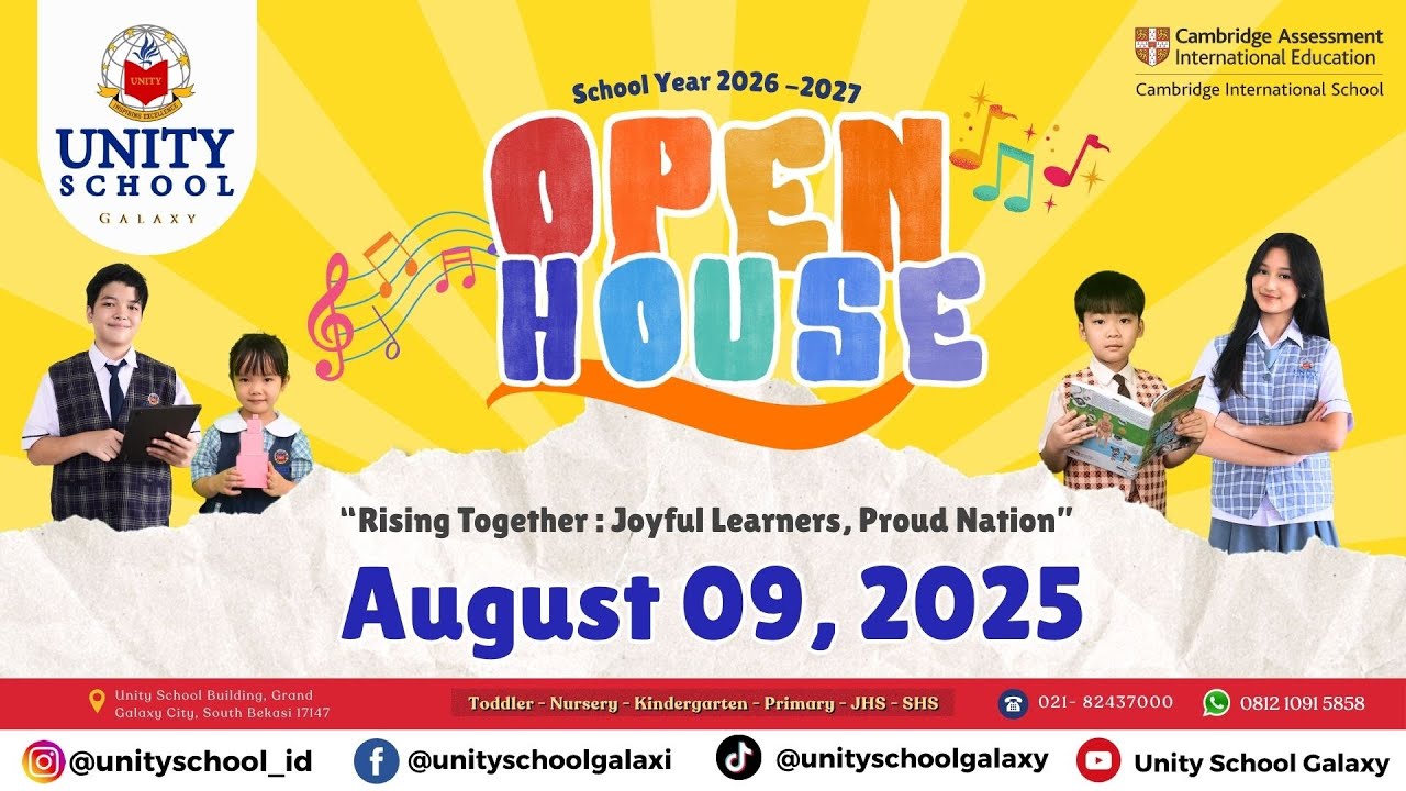 UNITY SCHOOL OPEN HOUSE 9 AUGUST 2025