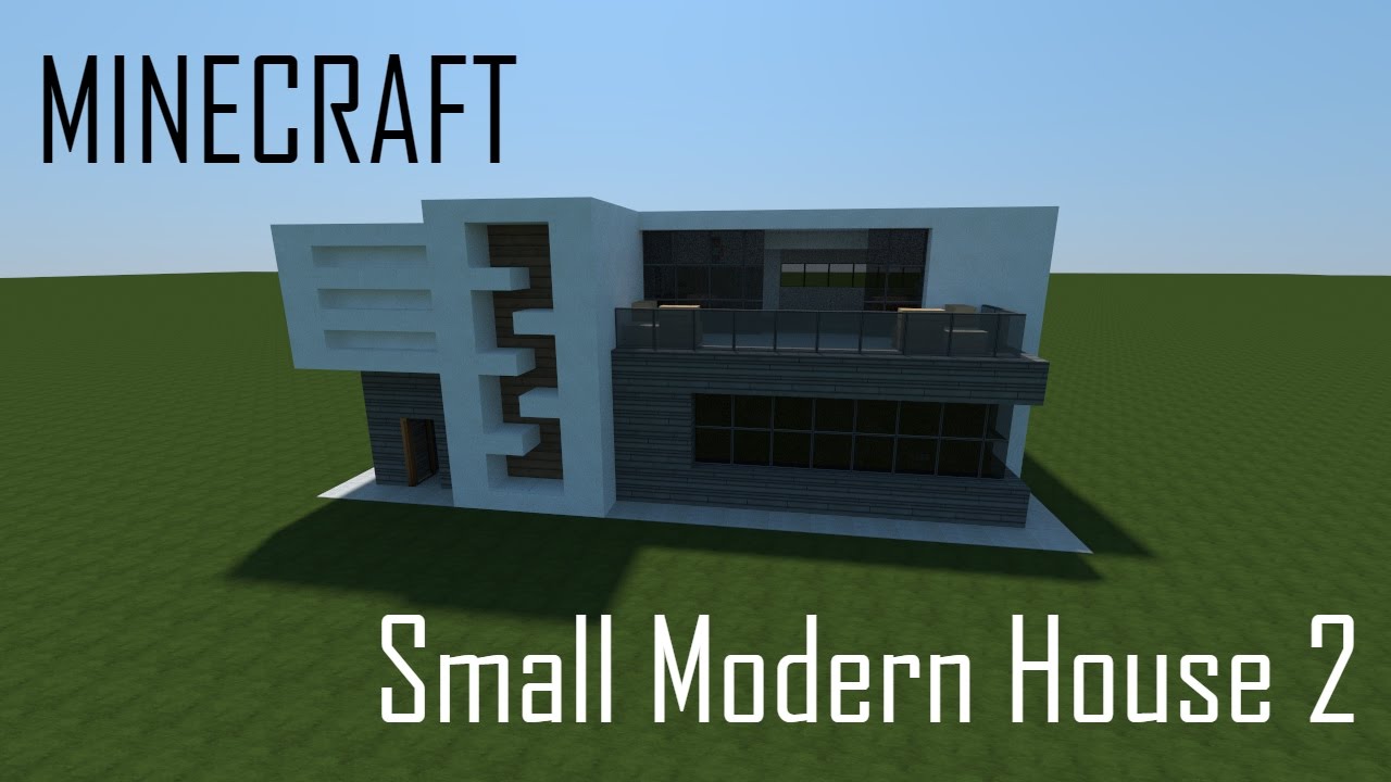 Minecraft Small Modern House 2 (full interior) + Download
