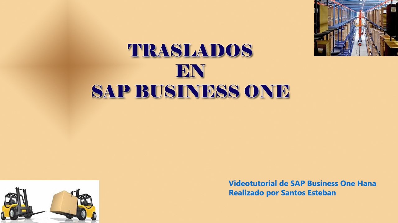 Traslados de mercancias entre almacenes