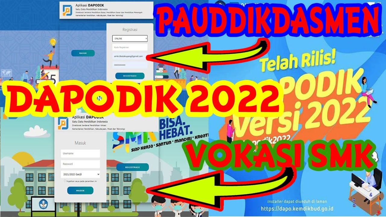 DAPODIK 2022 || PAUDDIKDASMEN  - VOKASI SMK