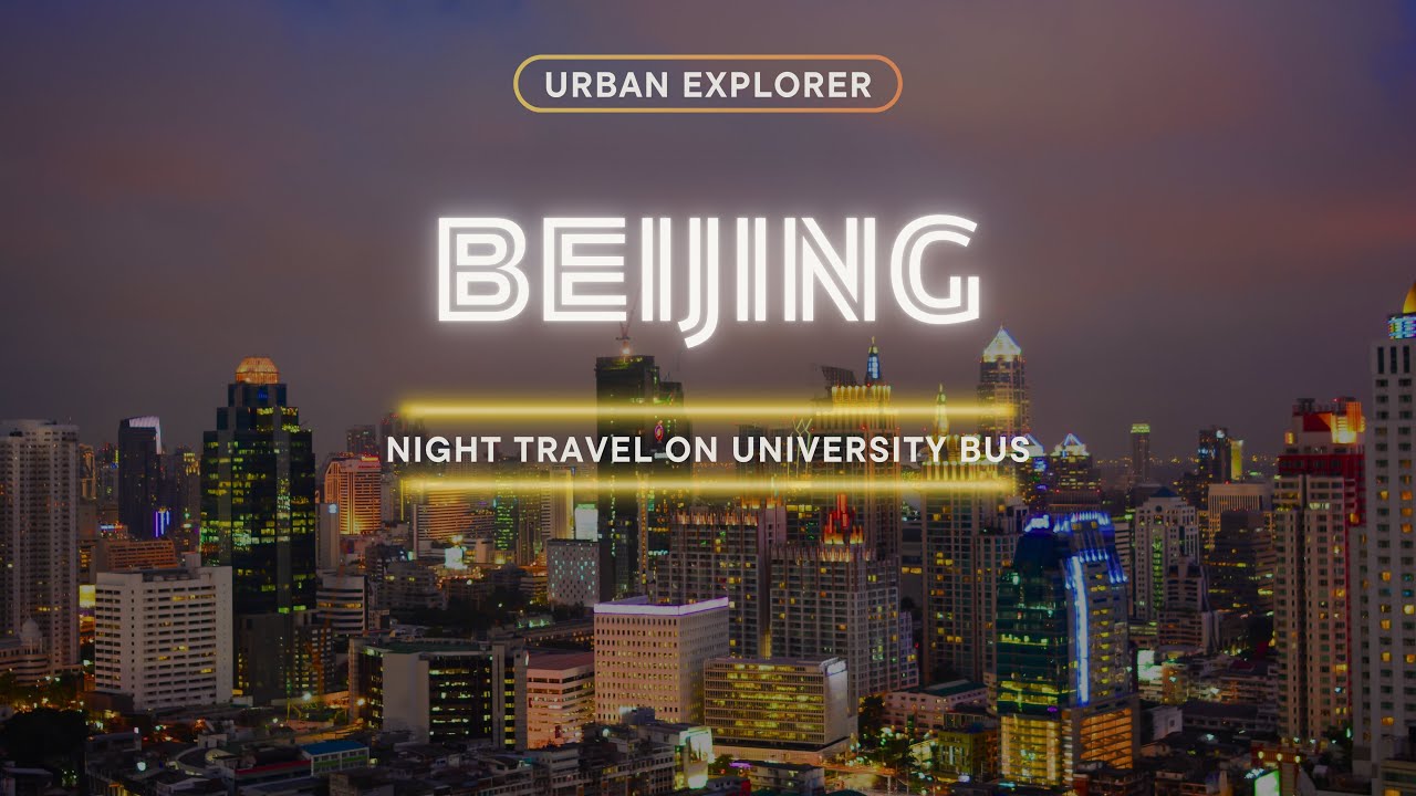 Silent Beijing Nights: Bus Window View