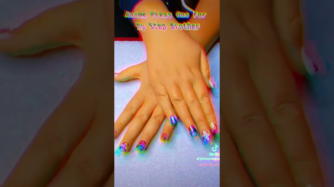 Anime Nails  #nailpolish #shortvideo #boynails #shortsfeed #nails #viral #anime #animenails