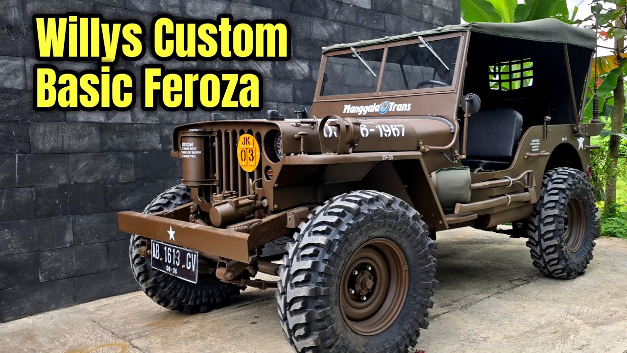 KEREN..!! WILLYS CUSTOM BASIC FEROZA PESANAN BOS MANGGALA TRANS MAKASSAR
