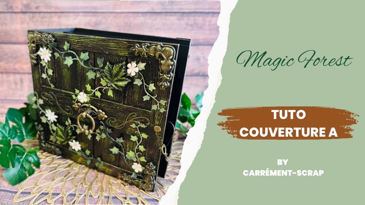 Magic Forest TUTO Couverture A Album scrapbooking pop-up #scrapbooking #tutorial #popup