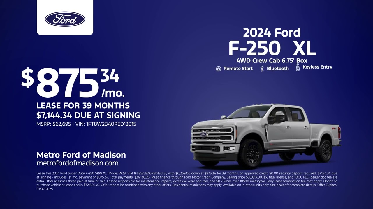 Ford F-250  11/20/2024 4577069