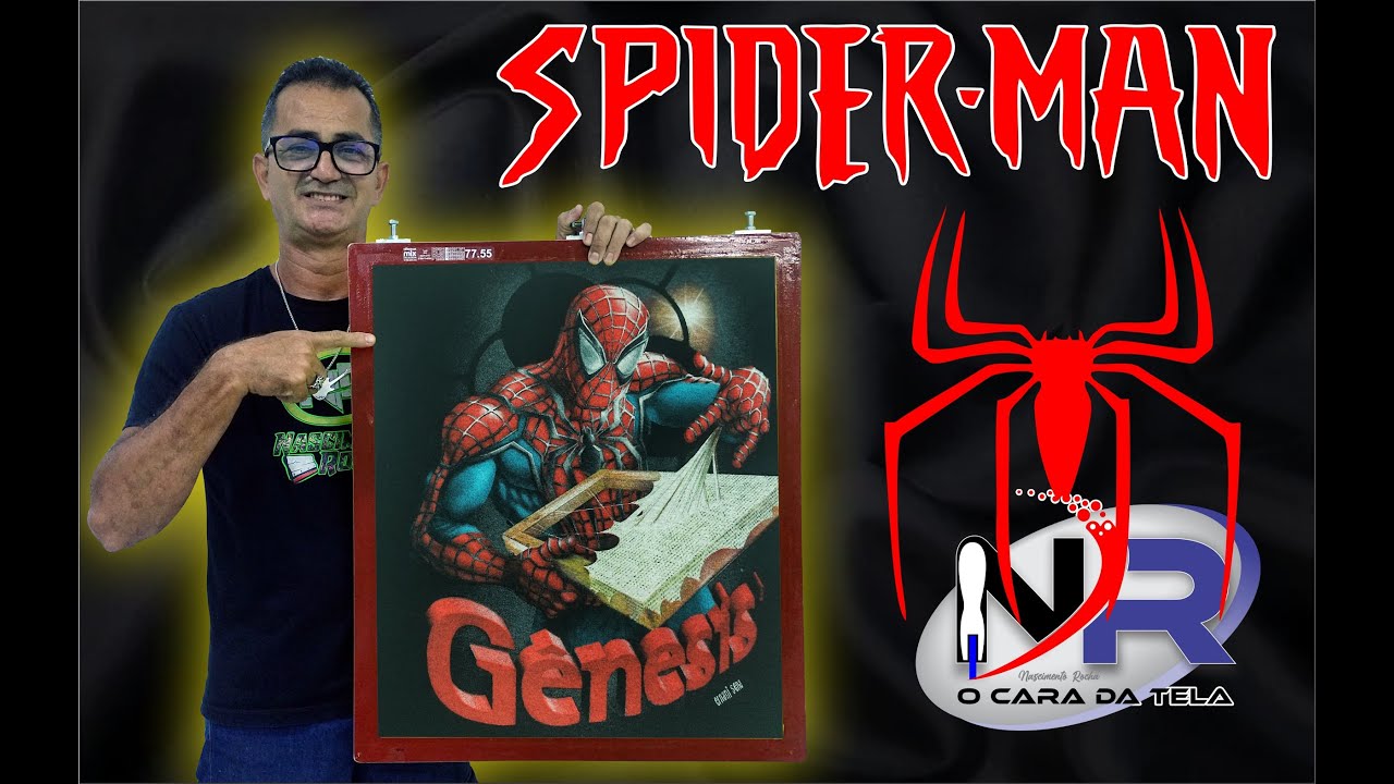 ESTAMPA SIMULADO HOMEM ARANHA COM SILK