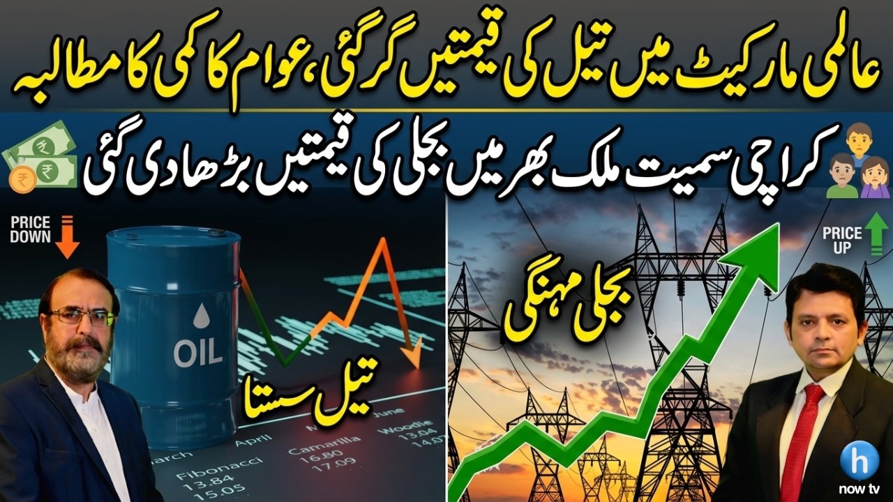 Oil Prices Crash Globally | Public Demands Relief While Electricity Prices Rise in Pakistan