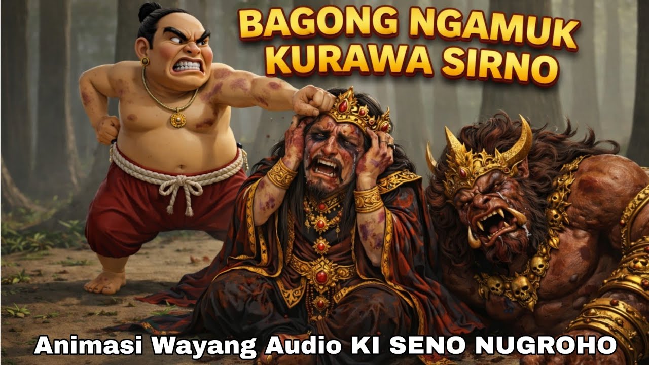 ANIMASI BAGONG LUCU KI SENO NUGROHO #wayangkulit #animasiwayang #animasulucu 