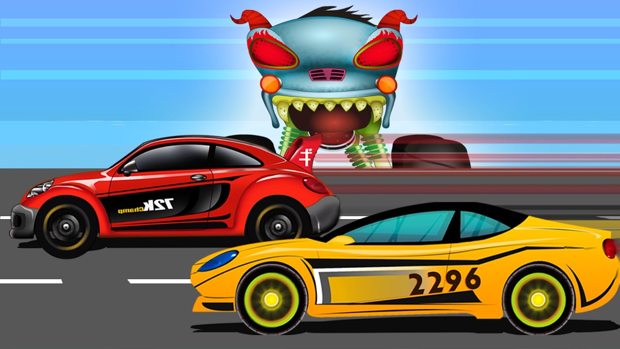 Car Race Scary | Haunted House Monster Truck | Episodes 1 to 11