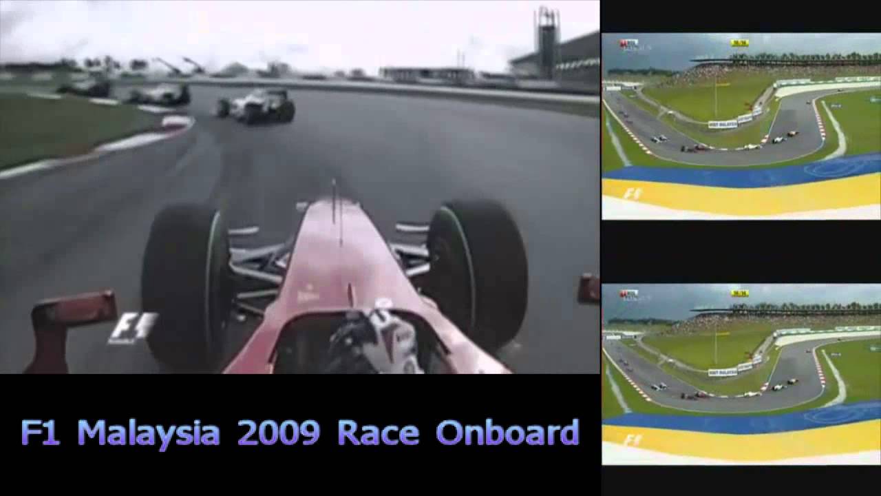F1 Malaysia 2009 - Robert Kubica Onboard Start + First Laps