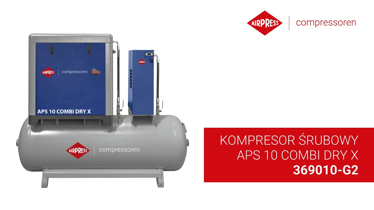 AIRPRESS Kompresor śrubowy APS 10 Combi Dry X 369010-G2