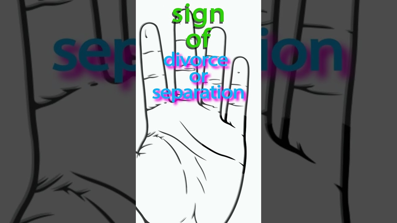 Forked Line. Divorce / Palmistry. Marriage lines / Развод. Хиромантия. Линии брака