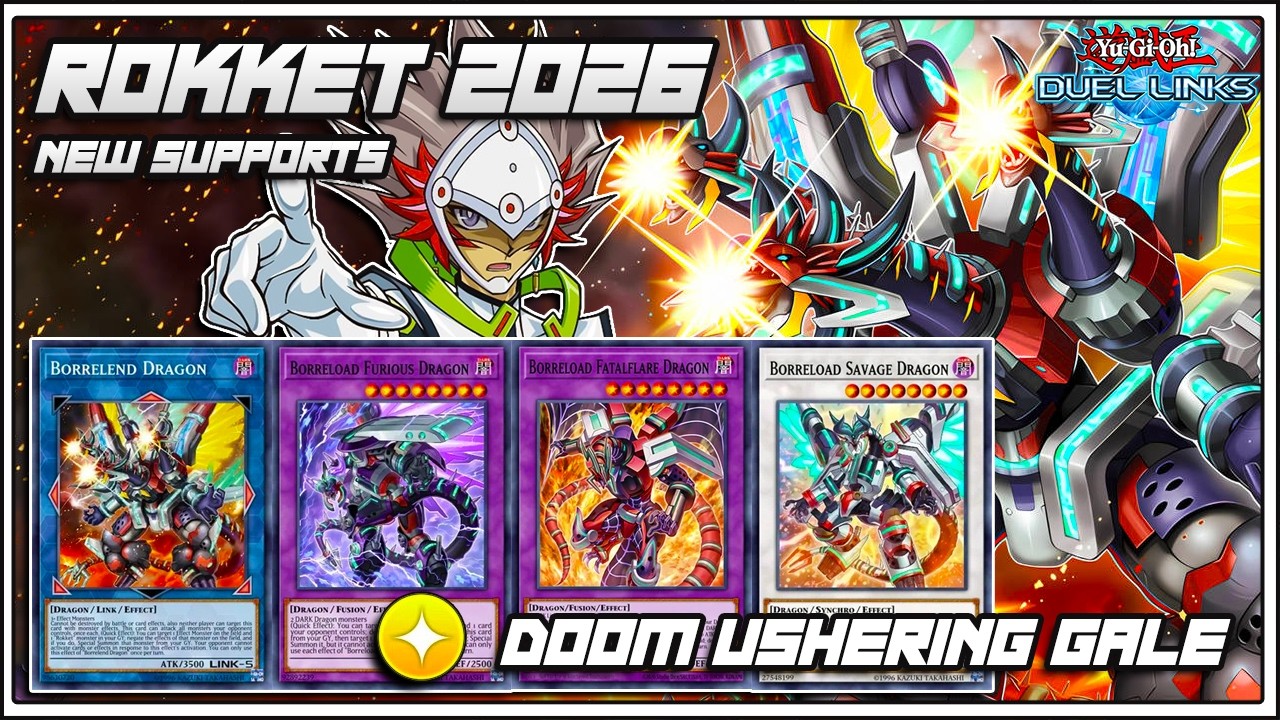 NEW META?! Rokket 2026 Is BACK!! THE ULTIMATE BORREL DRAGON COMBO 💥[Yu-Gi-Oh! Duel Links]