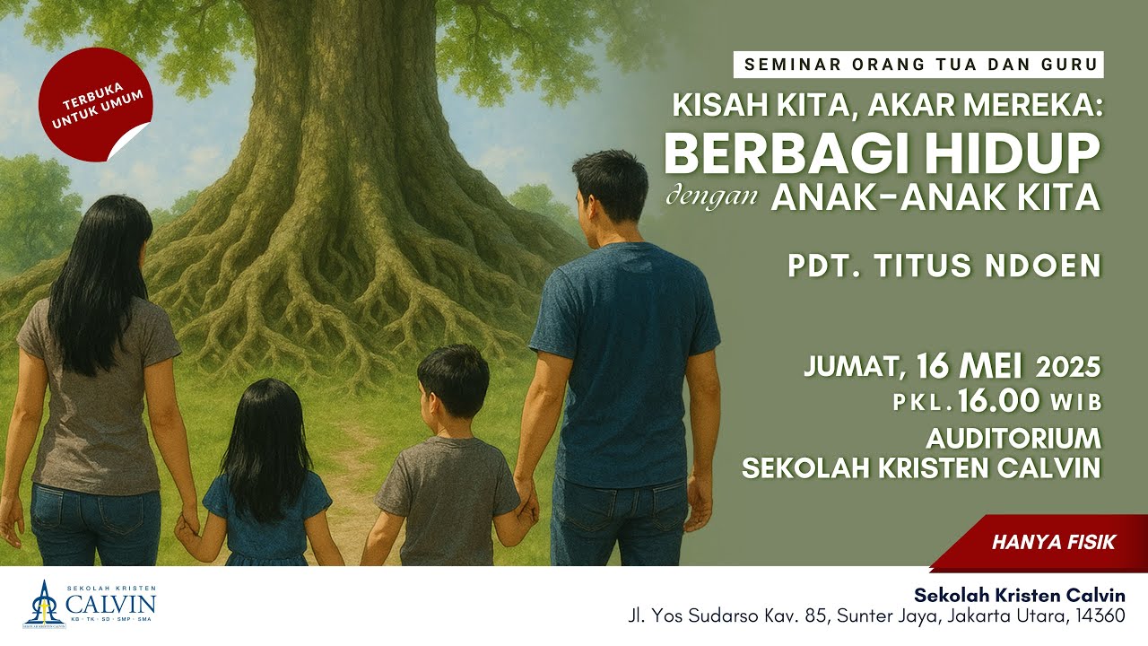 Pdt. Titus Ndoen | Kisah Kita, Akar Mereka: Berbagi Hidup dengan Anak-Anak Kita